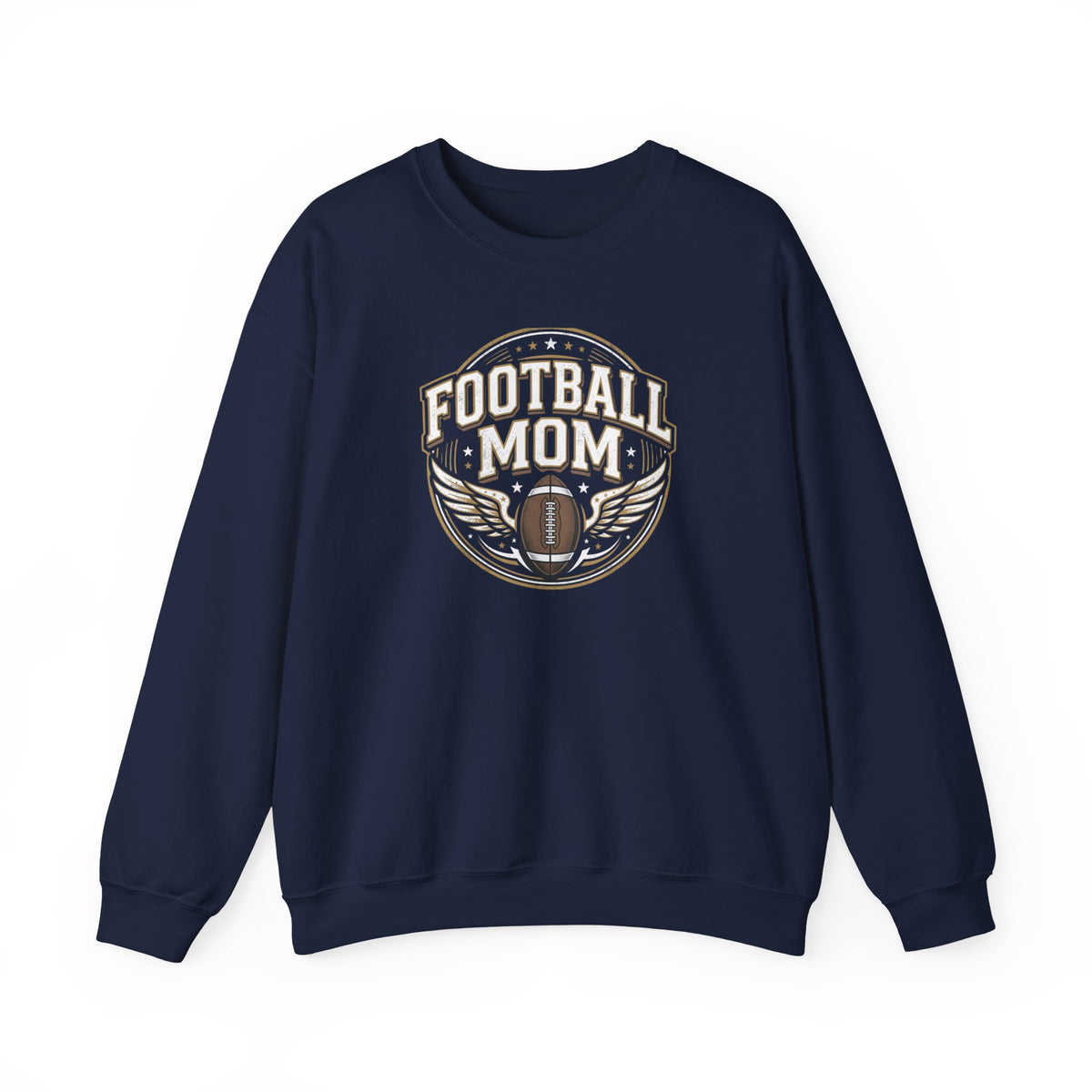 Football Mom Crewneck Sweatshirt — Vintage Football Mom Pullover