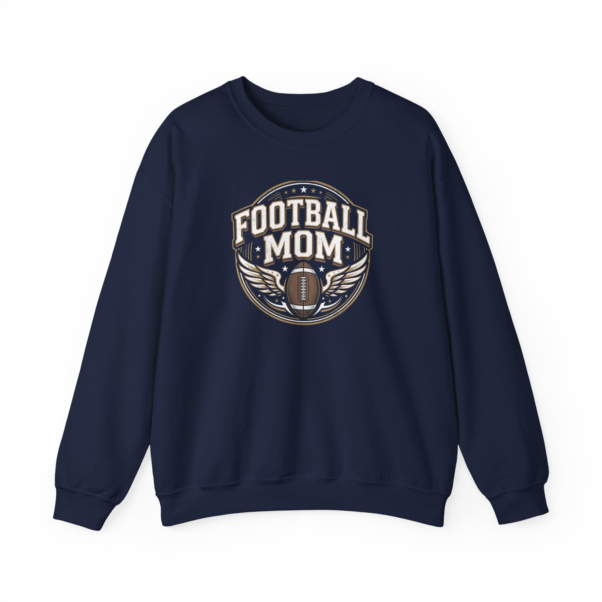 Football Mom Crewneck Sweatshirt — Vintage Football Mom Pullover