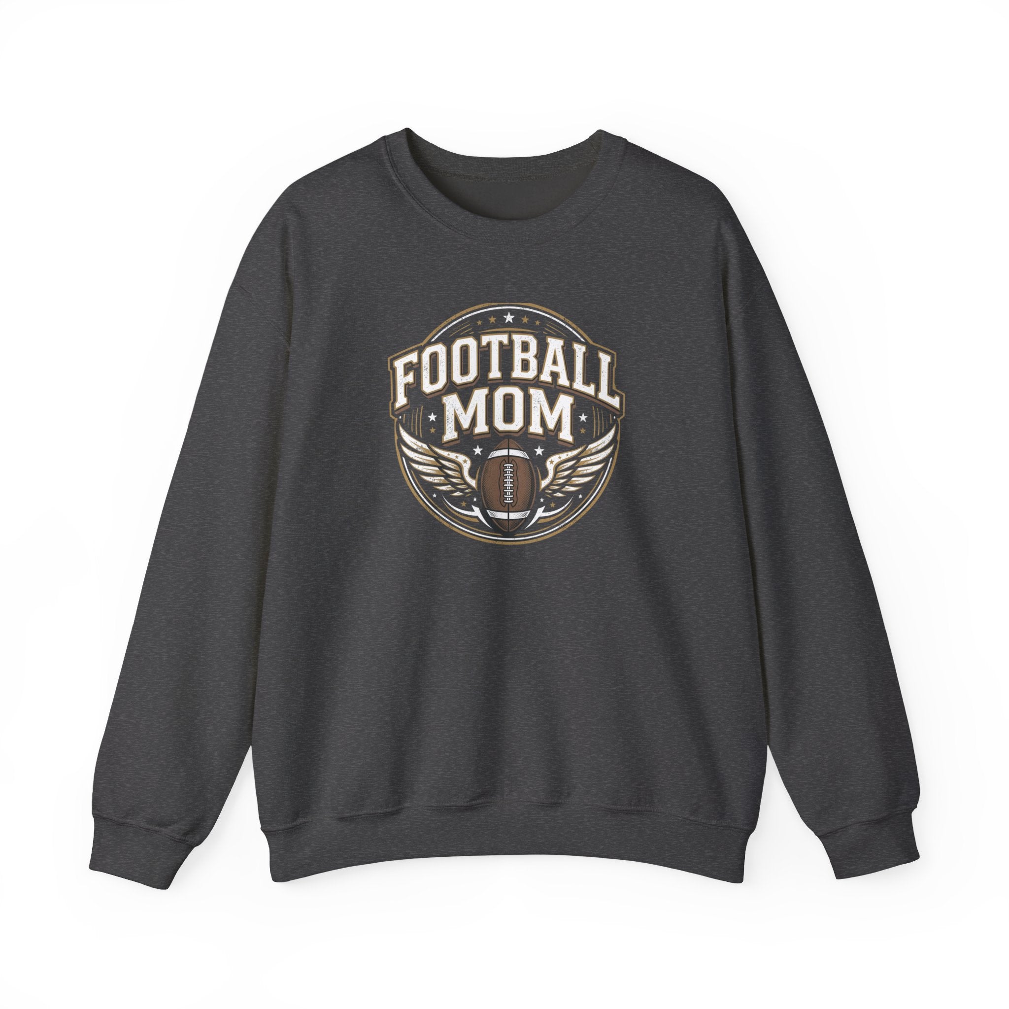 Football Mom Crewneck Sweatshirt — Vintage Football Mom Pullover