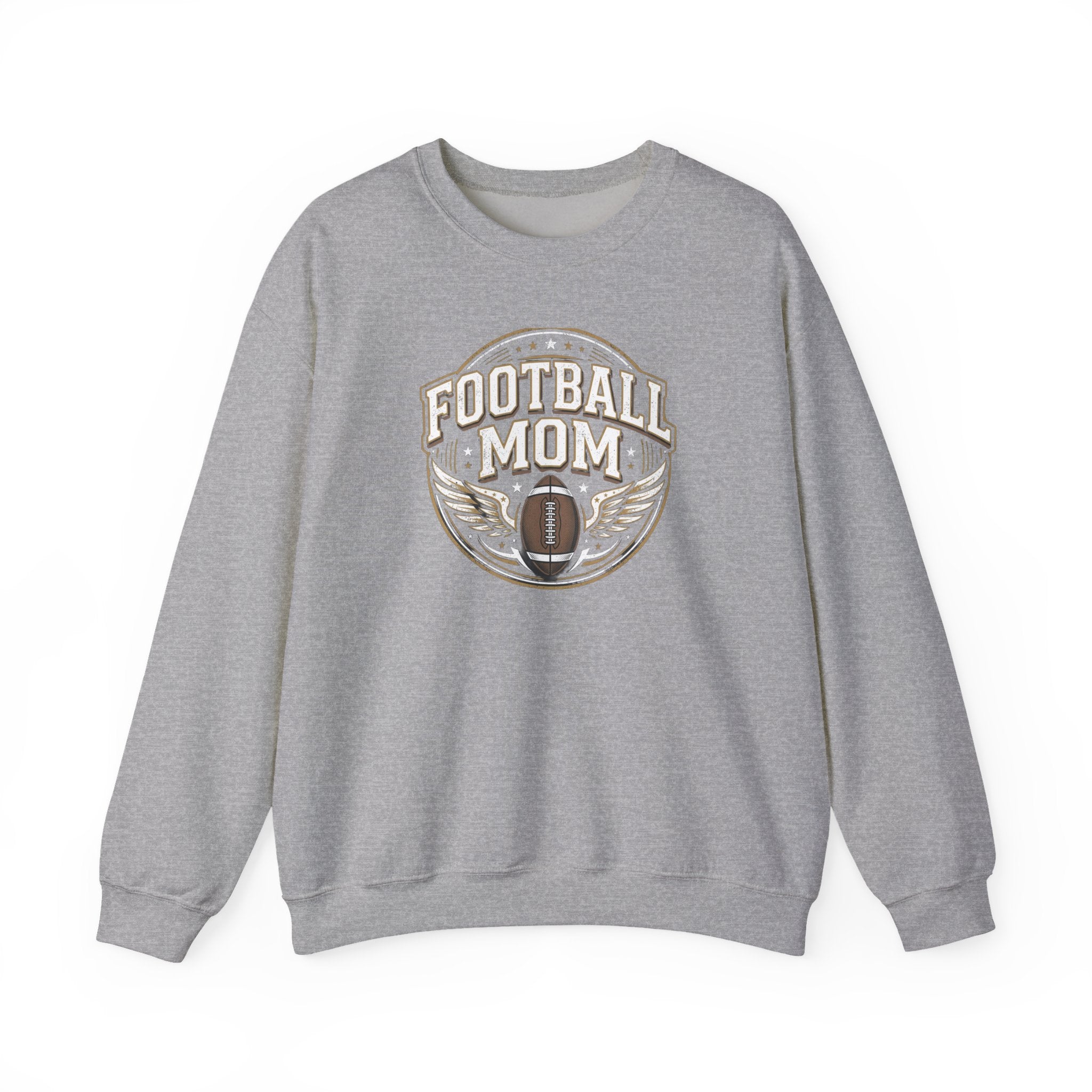 Football Mom Crewneck Sweatshirt — Vintage Football Mom Pullover