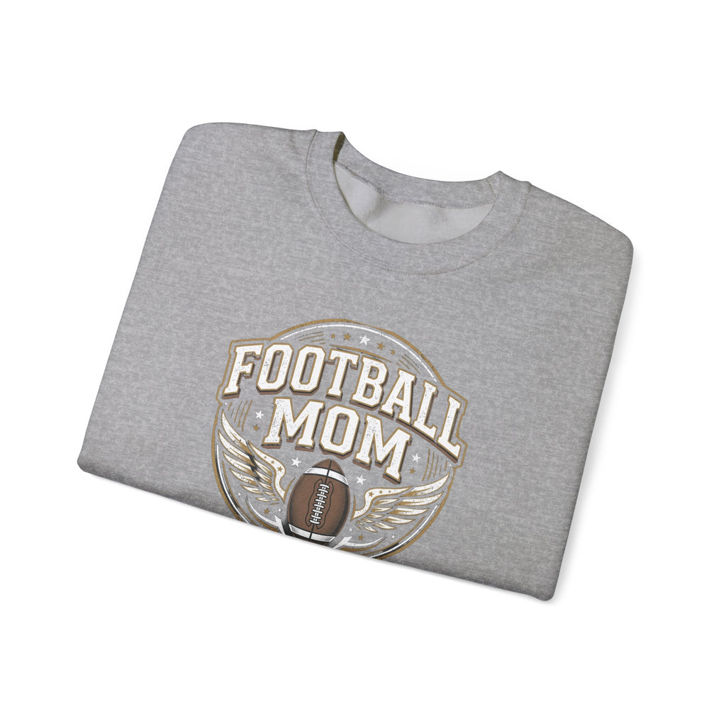 Football Mom Crewneck Sweatshirt — Vintage Football Mom Pullover