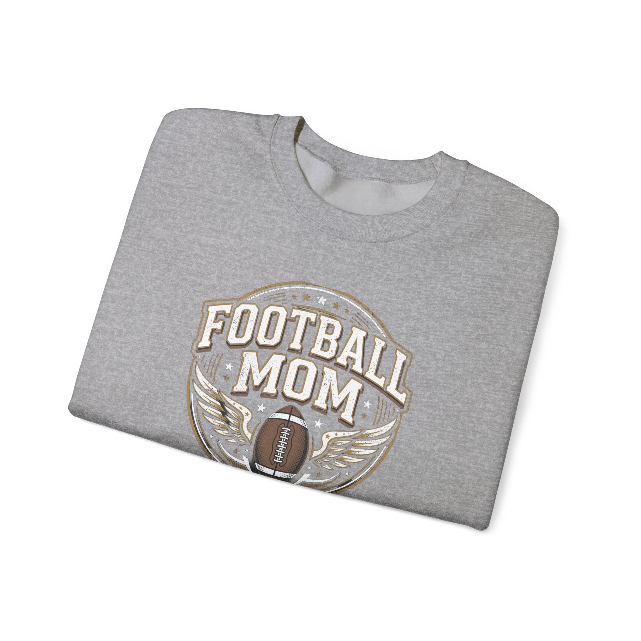 Football Mom Crewneck Sweatshirt — Vintage Football Mom Pullover