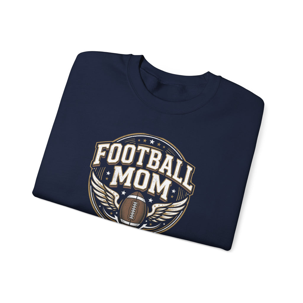 Football Mom Crewneck Sweatshirt — Vintage Football Mom Pullover