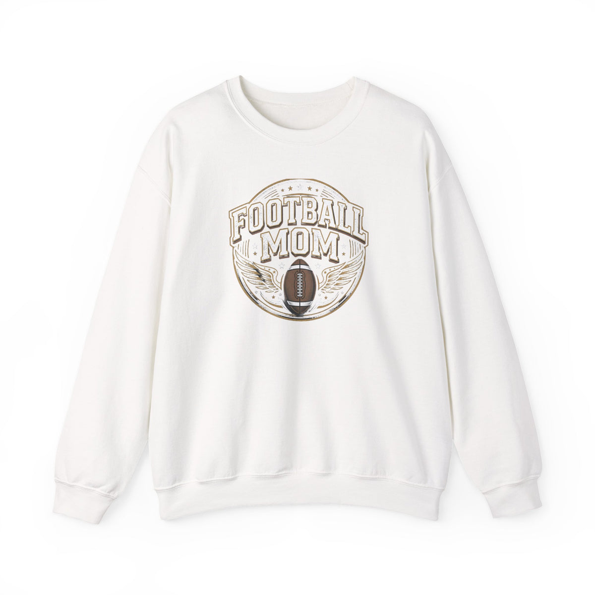 Football Mom Crewneck Sweatshirt — Vintage Football Mom Pullover