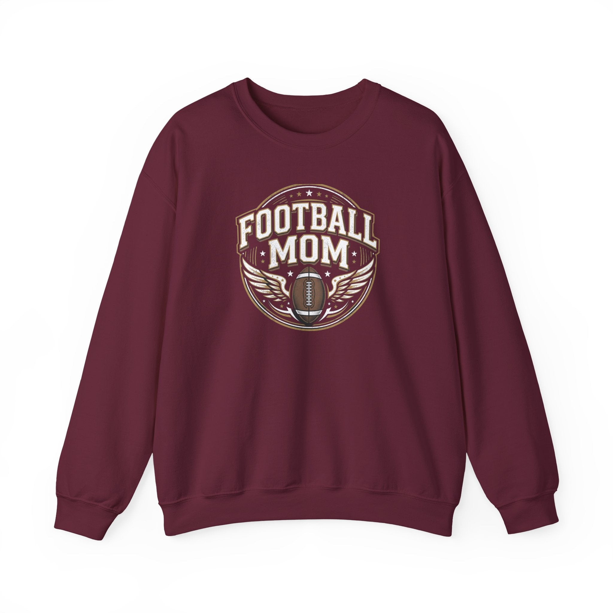 Football Mom Crewneck Sweatshirt — Vintage Football Mom Pullover