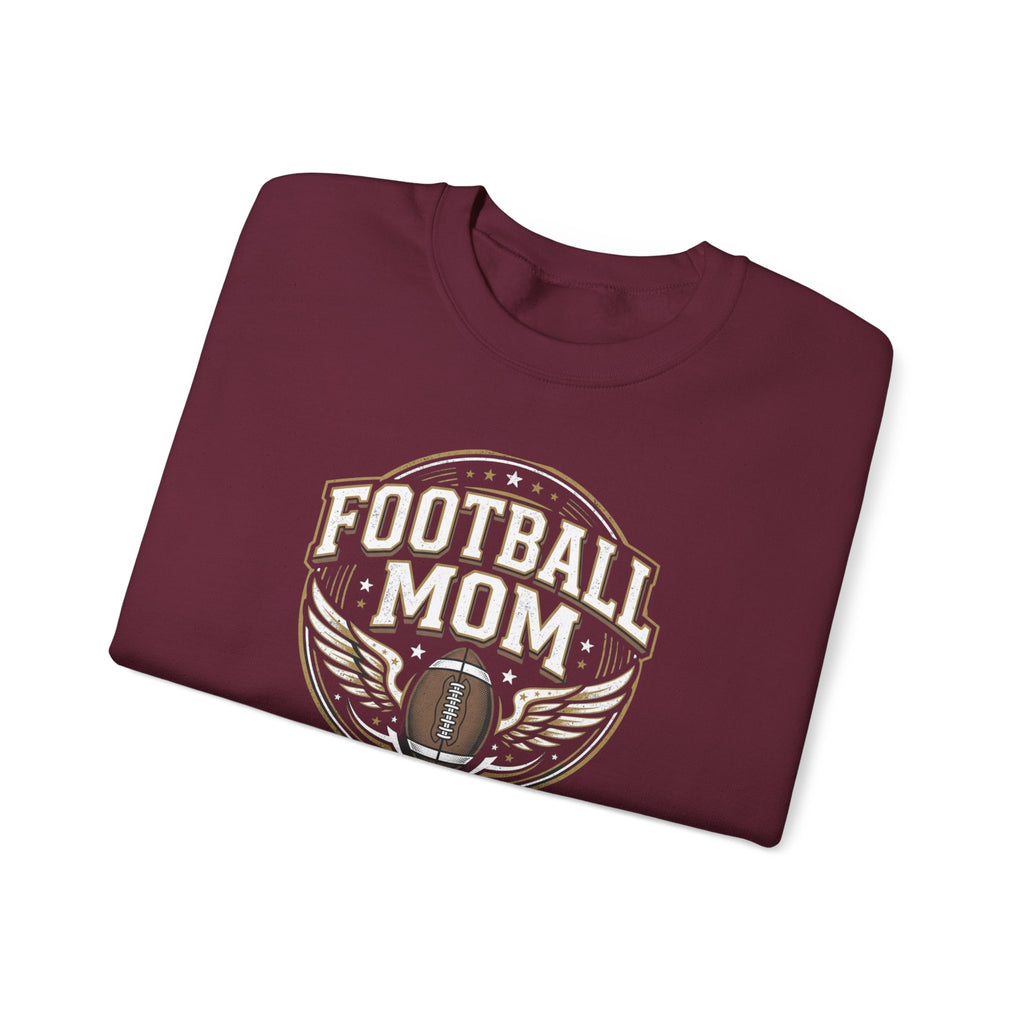 Football Mom Crewneck Sweatshirt — Vintage Football Mom Pullover