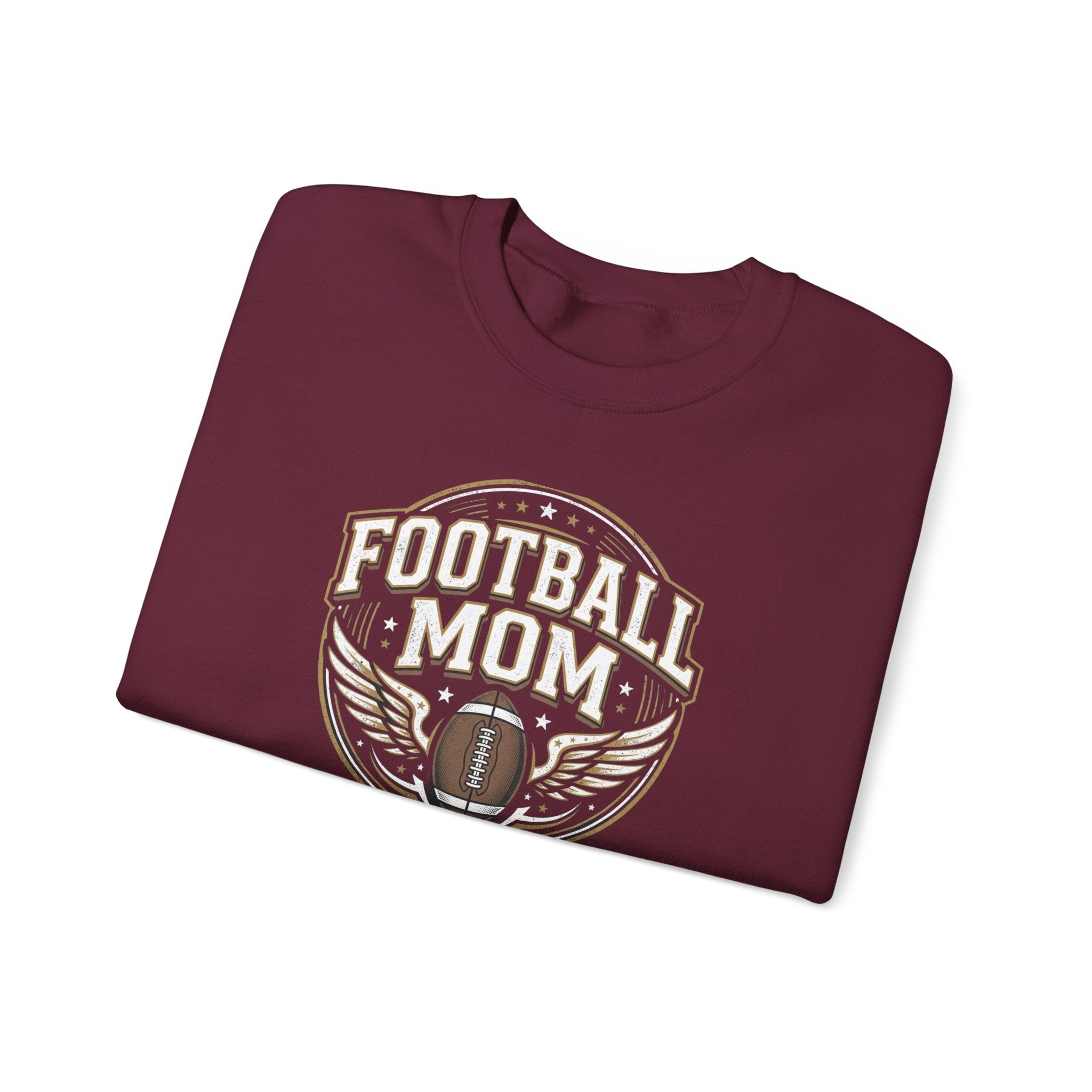 Football Mom Crewneck Sweatshirt — Vintage Football Mom Pullover