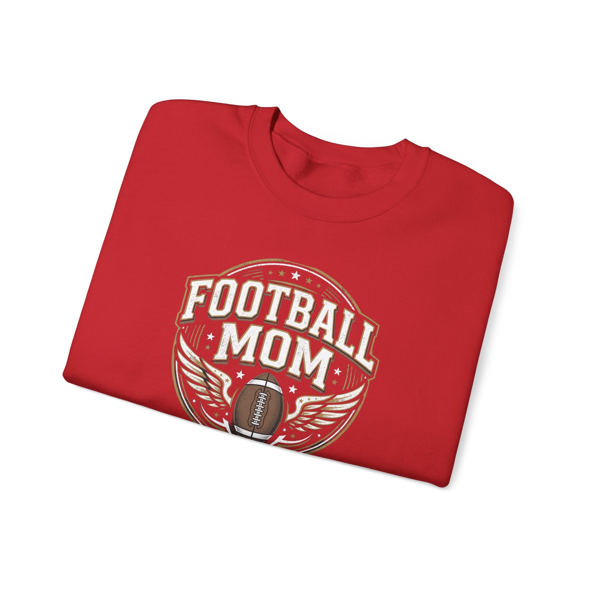Football Mom Crewneck Sweatshirt — Vintage Football Mom Pullover