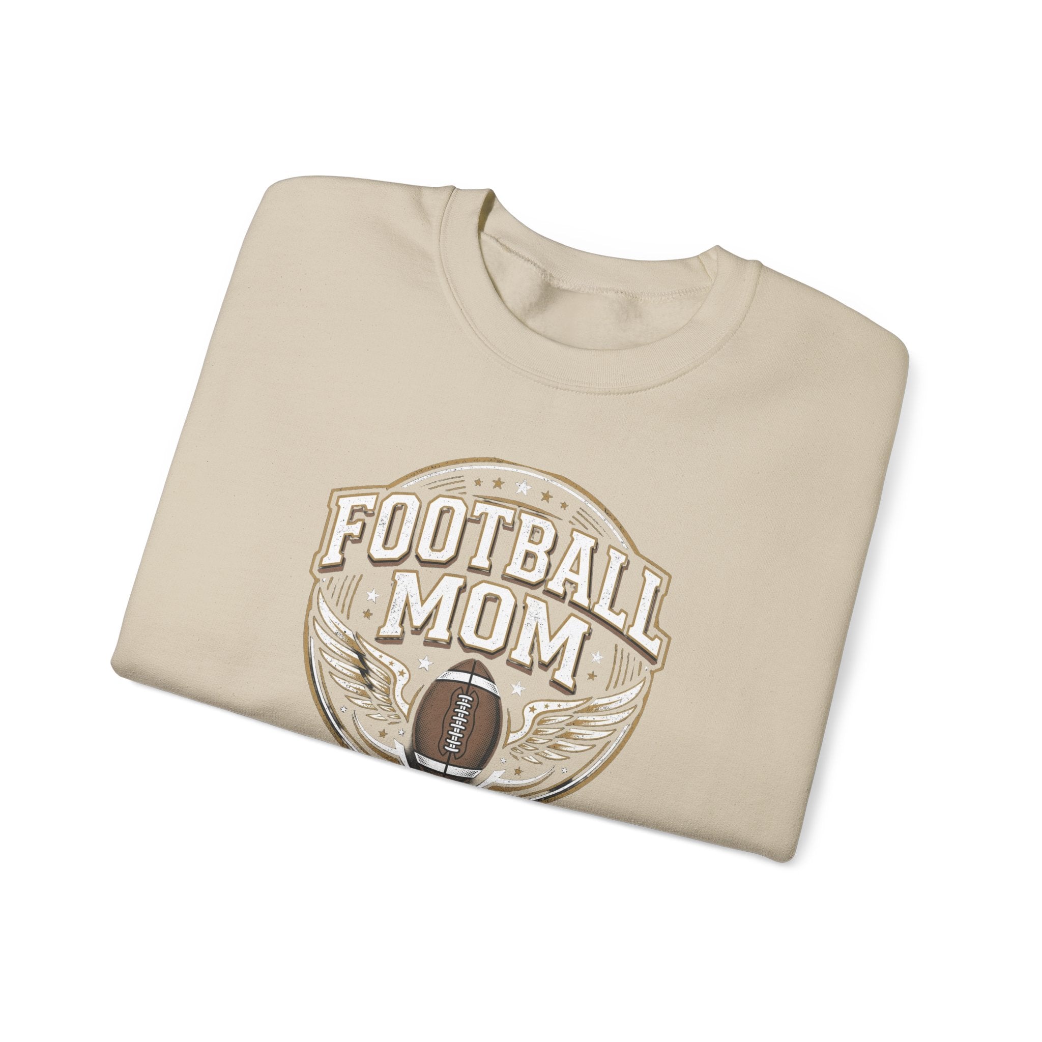 Football Mom Crewneck Sweatshirt — Vintage Football Mom Pullover