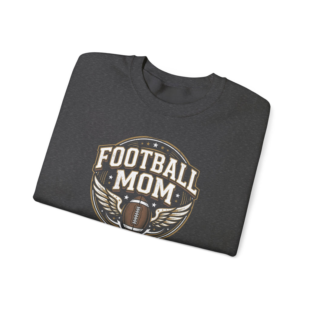 Football Mom Crewneck Sweatshirt — Vintage Football Mom Pullover