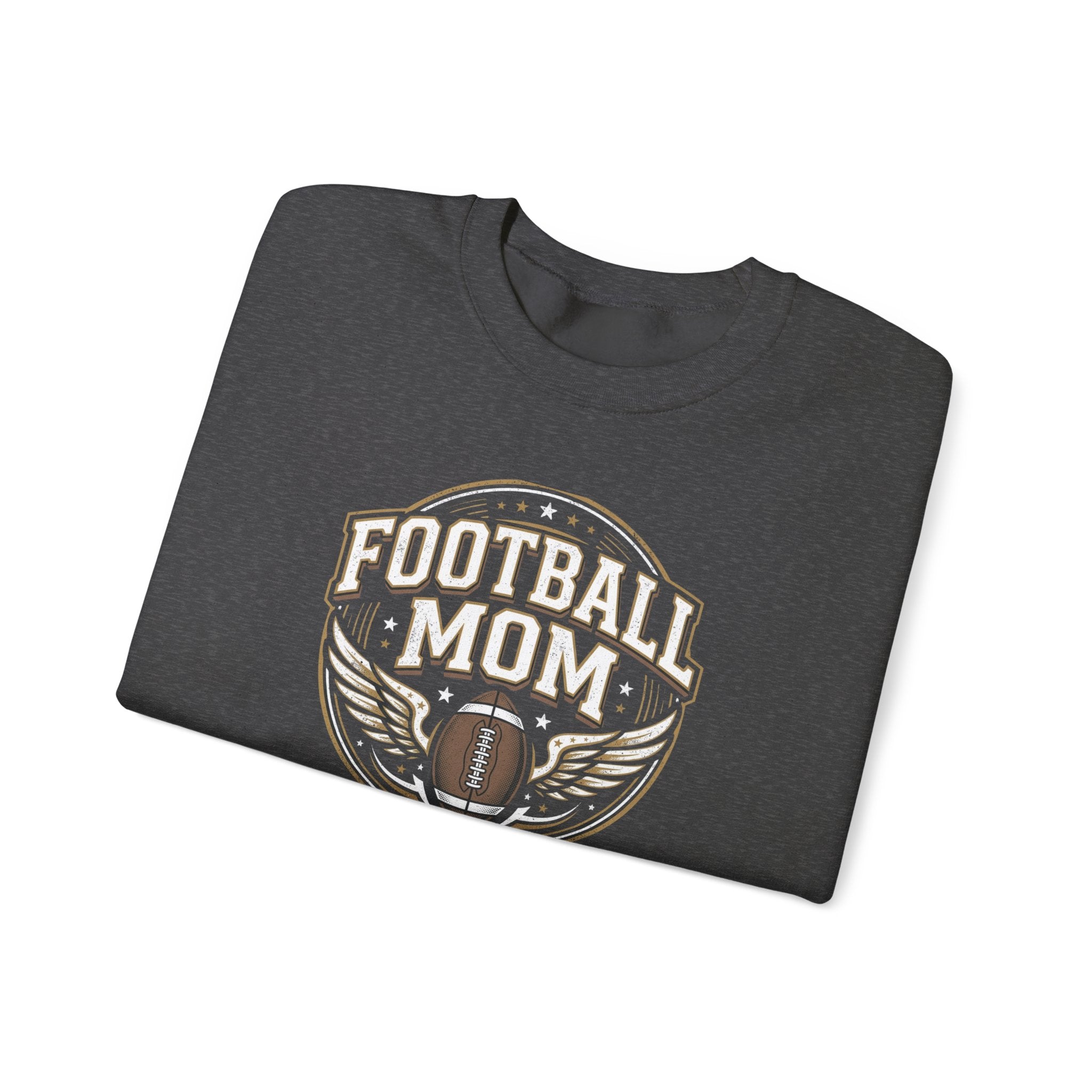 Football Mom Crewneck Sweatshirt — Vintage Football Mom Pullover