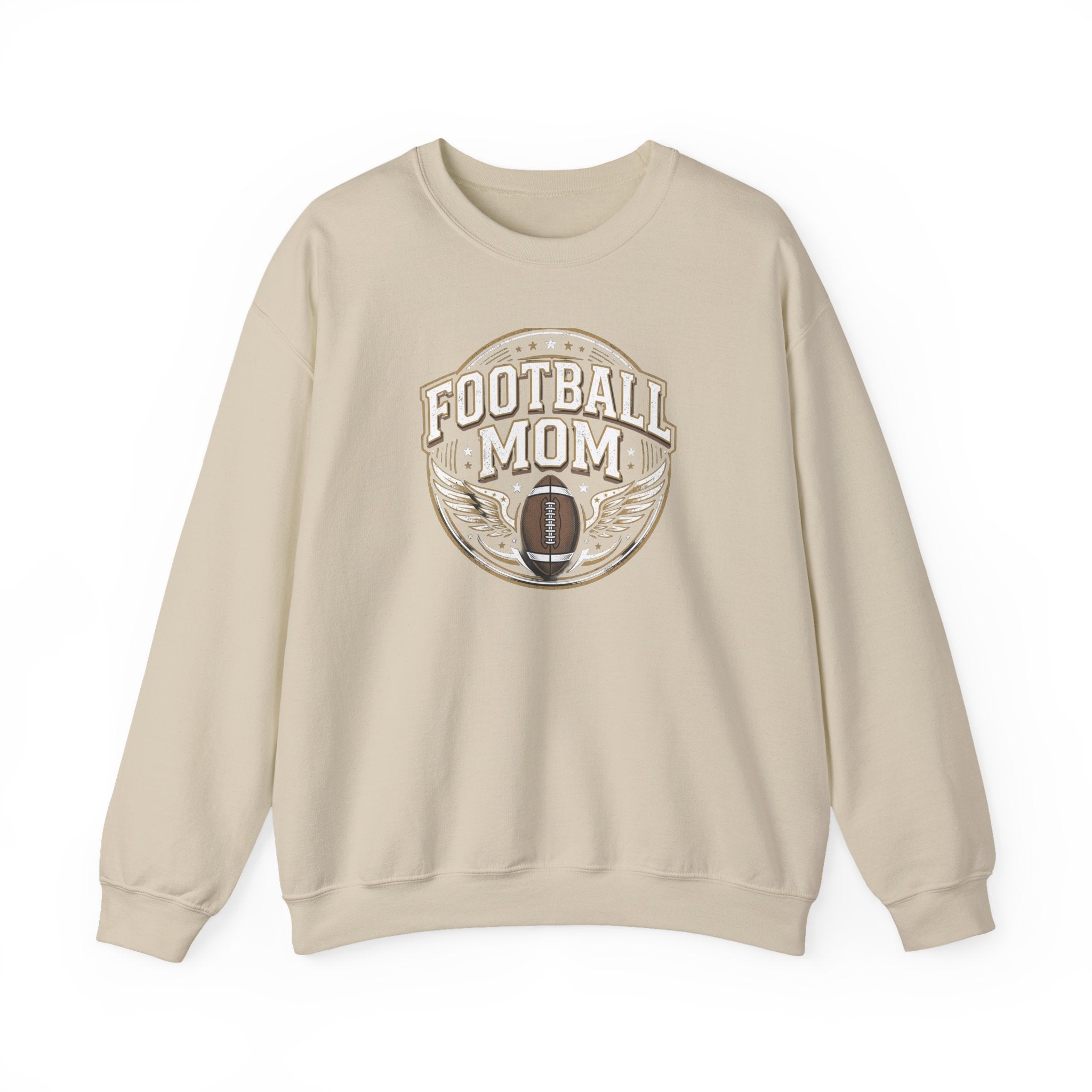 Football Mom Crewneck Sweatshirt — Vintage Football Mom Pullover