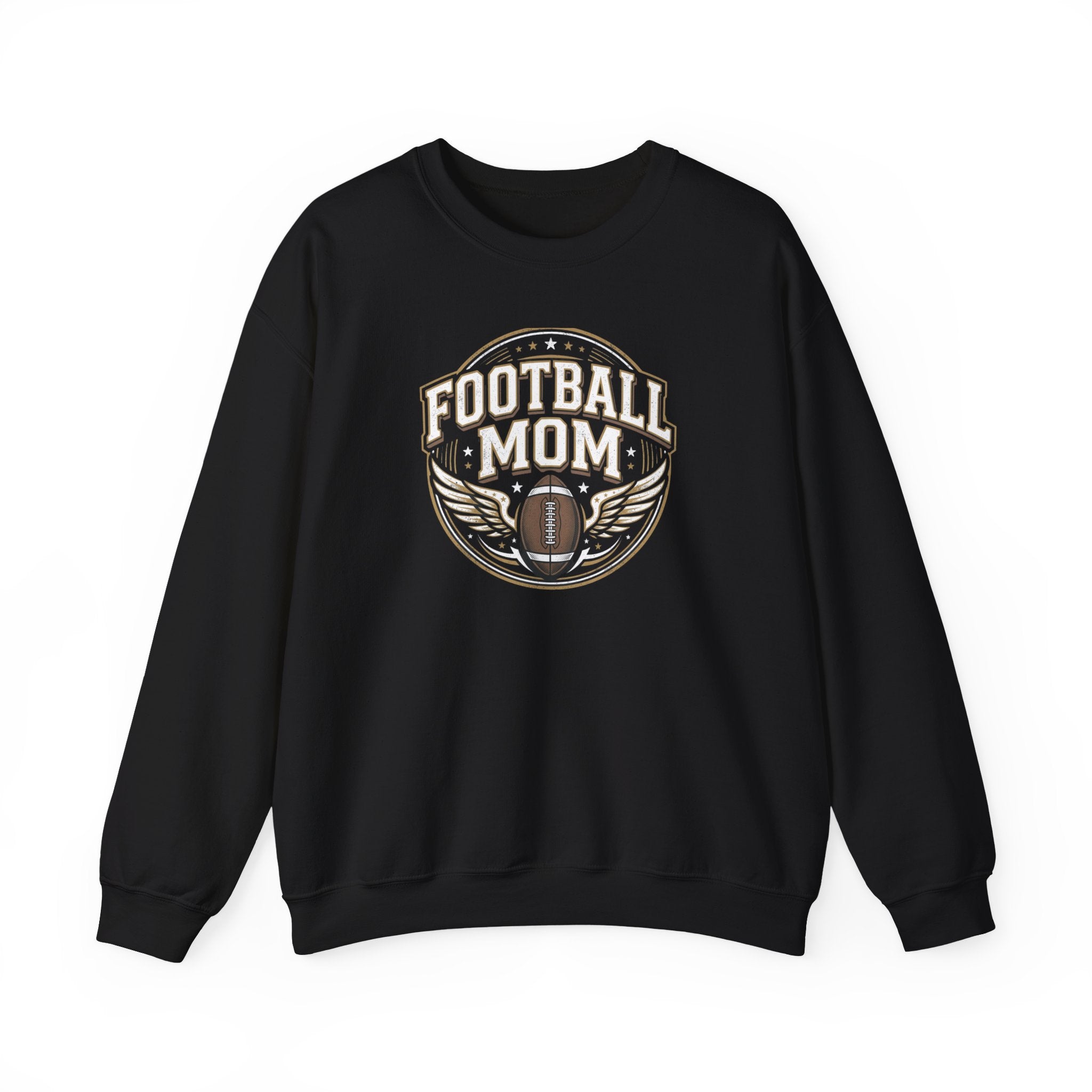 Football Mom Crewneck Sweatshirt — Vintage Football Mom Pullover