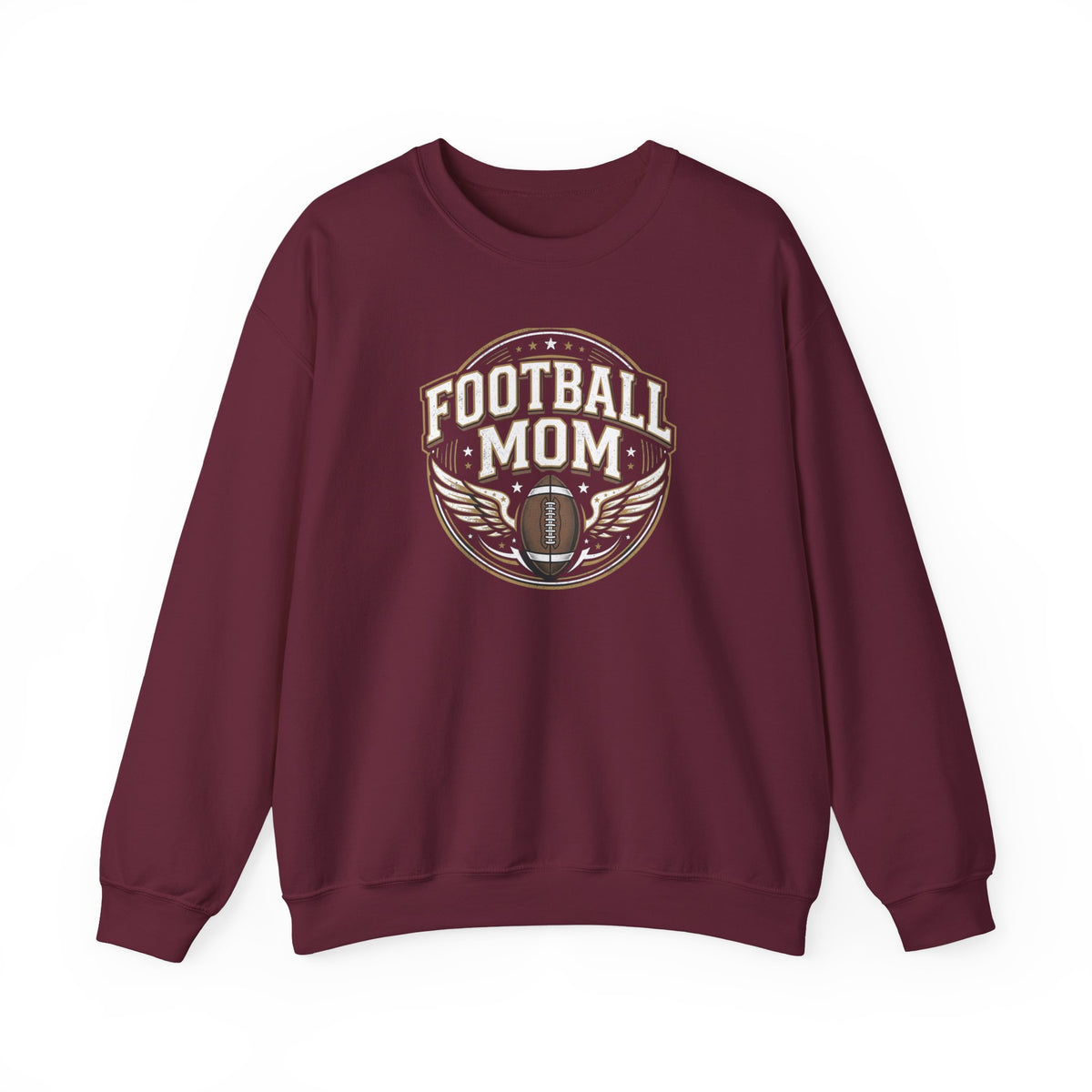 Football Mom Crewneck Sweatshirt — Vintage Football Mom Pullover
