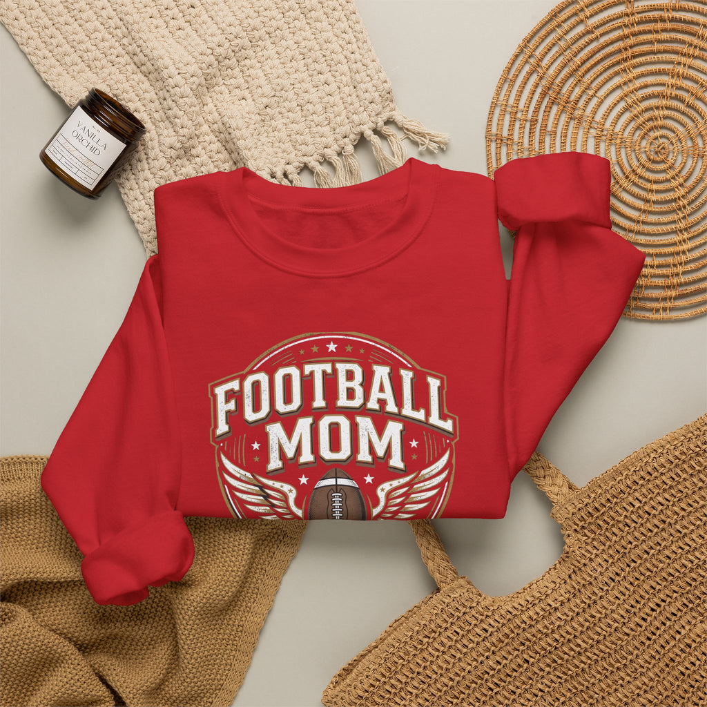 Football Mom Crewneck Sweatshirt — Vintage Football Mom Pullover