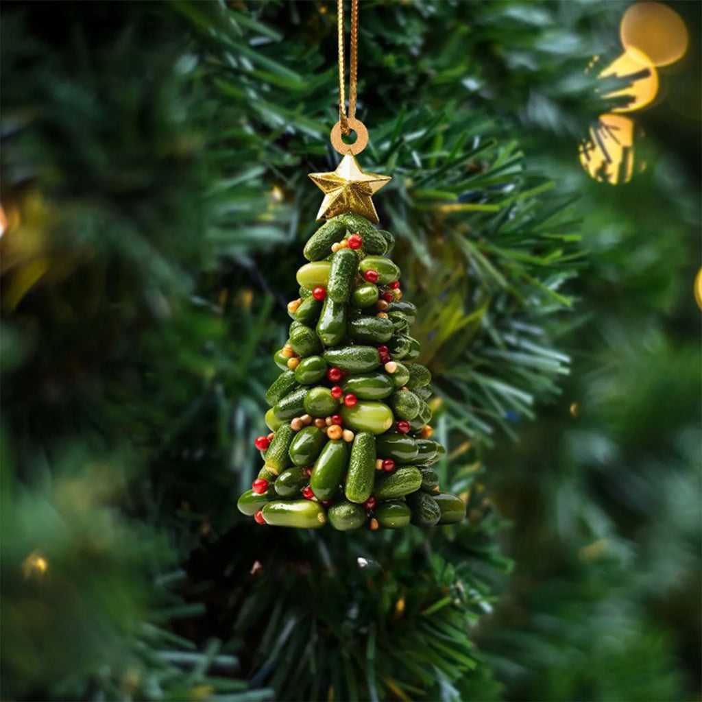 Christmas Ornament Creative Book Tree 2D Flat Acrylic Christmas Decoration Car Ornament Festive Holiday Home Decor
